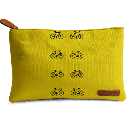 Yellow Cycle Regular Stash Pouch