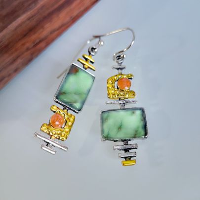 3 Indian Tribal Natural Dangle Drop Earring