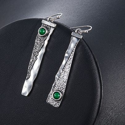 2 Indian Tribal Natural Dangle Drop Earring
