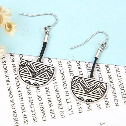 Retro Style Ethnic Leather Earring