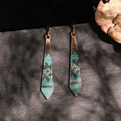 Long Dangle Antique Earring