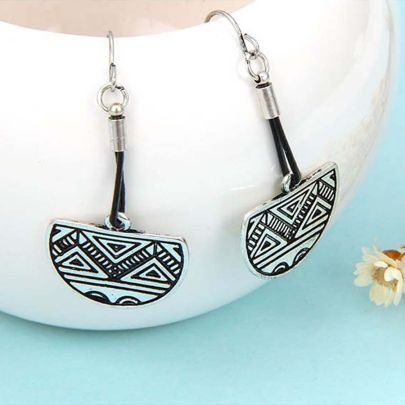 Retro Style Ethnic Leather Earring