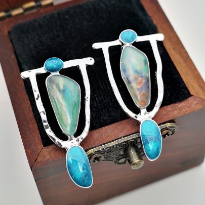 Indian Tribal Natural Dangle Drop Earring
