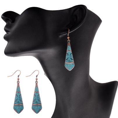 Retro Ethnic Pendant Earring
