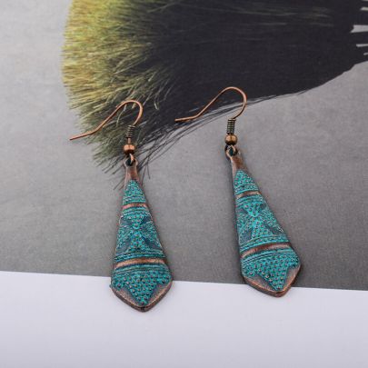 Retro Ethnic Pendant Earring