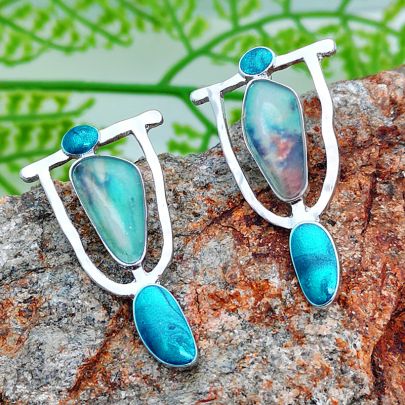 Indian Tribal Natural Dangle Drop Earring