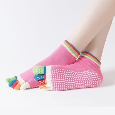 Pink Yoga Socks