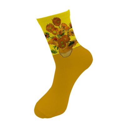 Van Gogh Oil Painting Printed Socks