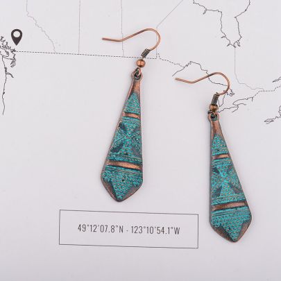 Retro Ethnic Pendant Earring