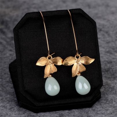 Flower Orchid Imitation Earring