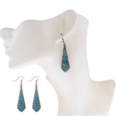 Retro Ethnic Pendant Earring