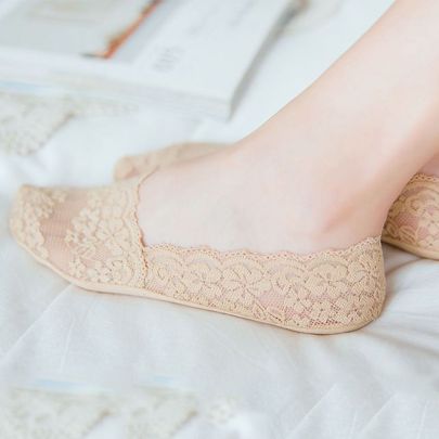 Nude Summer Thin Lace Socks