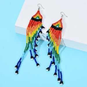 Beaded Tassel Earrings