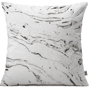 Under White Marble Cushion Cover