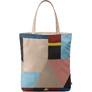 Abstract Geometrical Shapes Basic Tote Bag