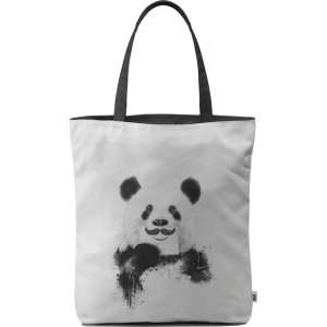 Funny Panda Basic Tote Bag