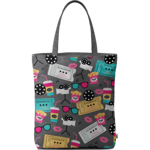 Retro Movies Basic Tote Bag
