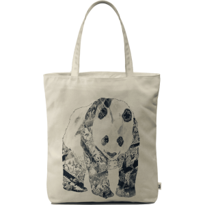 Tattooed Panda Basic Tote Bag