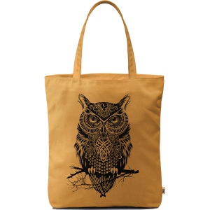 Warrior Owl Basic Tote Bag