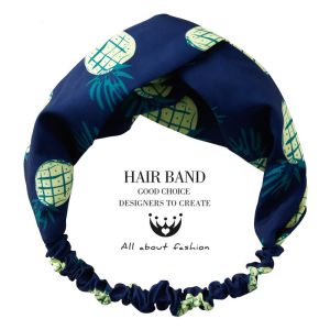 5 Fabric Cross Bow Chiffon Floral Headband