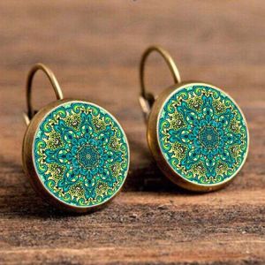 3 Ethnic Big Round Hoop Earring